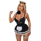 French Lace Temptation Maid-Style Lingerie Set