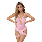 Meow Sweet Desire Lace Strap Bodysuit Product Introduction
