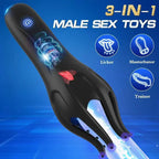Penis massage training device for men, multi-frequency vibrating masturbation cup.