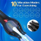 Penis massage training device for men, multi-frequency vibrating masturbation cup.