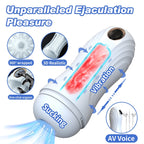 Automatic Multi-Frequency Suction Masturbator for Men: Electric Deep Throat Oral Sex Masturbation Device with Realistic Vaginal Clamping and Suction