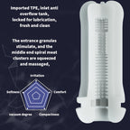 Automatic Multi-Frequency Suction Masturbator for Men: Electric Deep Throat Oral Sex Masturbation Device with Realistic Vaginal Clamping and Suction