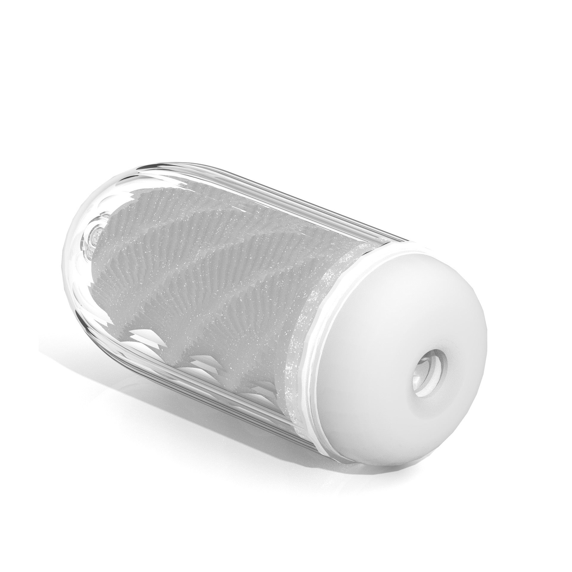 Men's Self-Suction Air-Powered Masturbator with Breathing Valve Design, Spiral Channel, Manual Masturbation Device, Male Exercise Device, Sex Toy