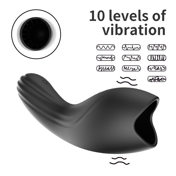 Men's Silicone Penis Exerciser Oral Sex Cup Male Masturbator Glans Training Device