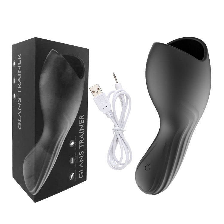 Men's Silicone Penis Exerciser Oral Sex Cup Male Masturbator Glans Training Device