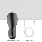 Men's Silicone Penis Exerciser Oral Sex Cup Male Masturbator Glans Training Device