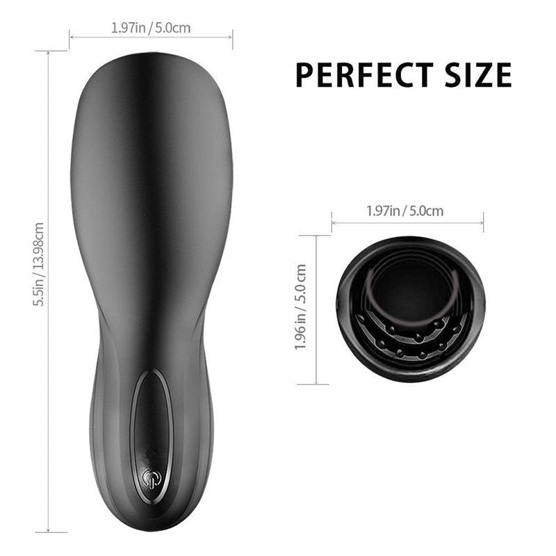 Men's Silicone Penis Exerciser Oral Sex Cup Male Masturbator Glans Training Device