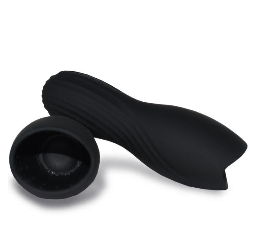 Men's Silicone Penis Exerciser Oral Sex Cup Male Masturbator Glans Training Device