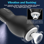 Aircraft Cup Exerciser Training Device for Men - Suction and Vibration, Fully Waterproof