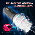 Rotating Aircraft Cup Vibrating Enclosed Male Masturbator Sex Toy