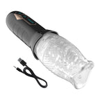 Rotating Aircraft Cup Vibrating Enclosed Male Masturbator Sex Toy