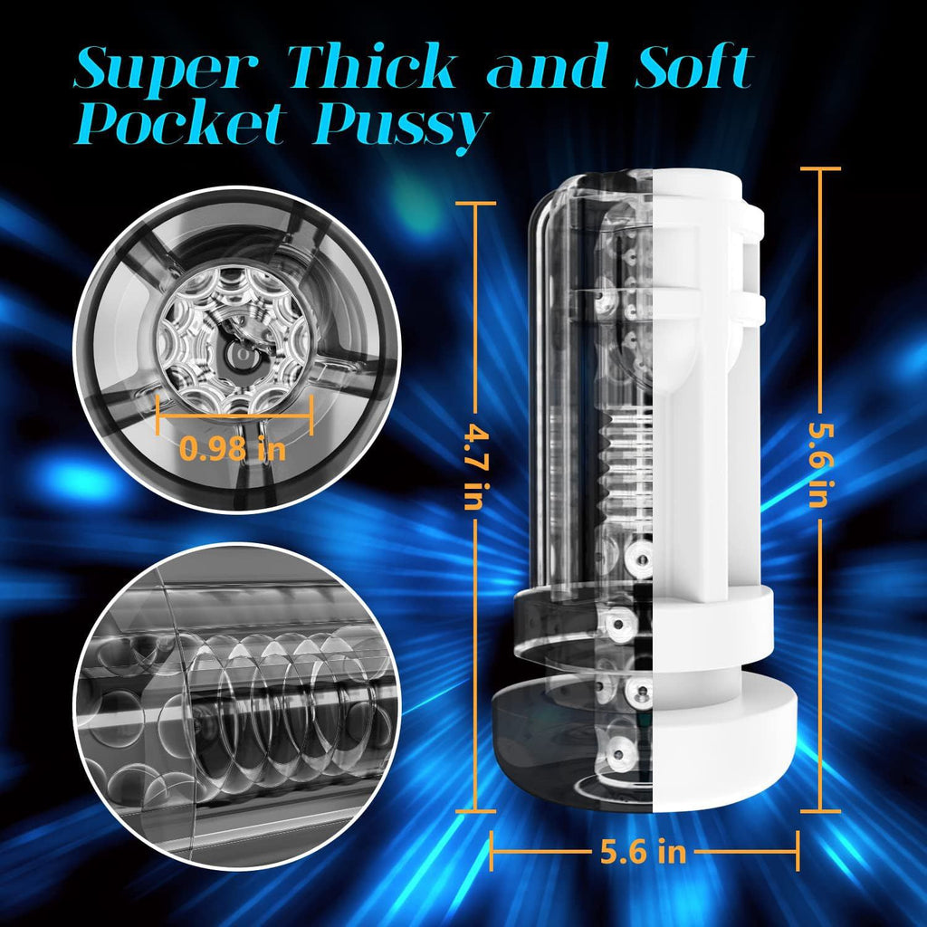 Automatic Telescopic and Vibrating Suction Male Electric Masturbator