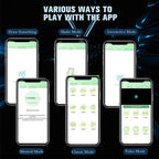 Silicone-Coated Three-Point Vibrating Men's Penis Ring, APP-Controlled Prostate and Anal Massager, Vibrating Anal Plug for Men