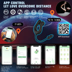 Silicone-Coated Three-Point Vibrating Men's Penis Ring, APP-Controlled Prostate and Anal Massager, Vibrating Anal Plug for Men