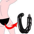 C-shaped G-spot Prostate Massager, Men's U-shaped Anal Vibrator for Orgasm and Masturbation, Electric Anal Plug for Sexual Pleasure