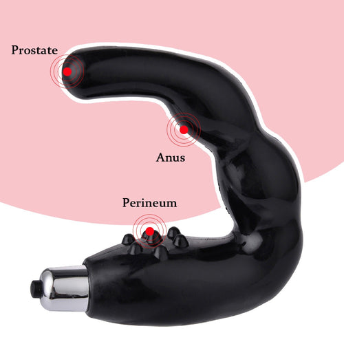 C-shaped G-spot Prostate Massager, Men's U-shaped Anal Vibrator for Orgasm and Masturbation, Electric Anal Plug for Sexual Pleasure