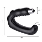C-shaped G-spot Prostate Massager, Men's U-shaped Anal Vibrator for Orgasm and Masturbation, Electric Anal Plug for Sexual Pleasure