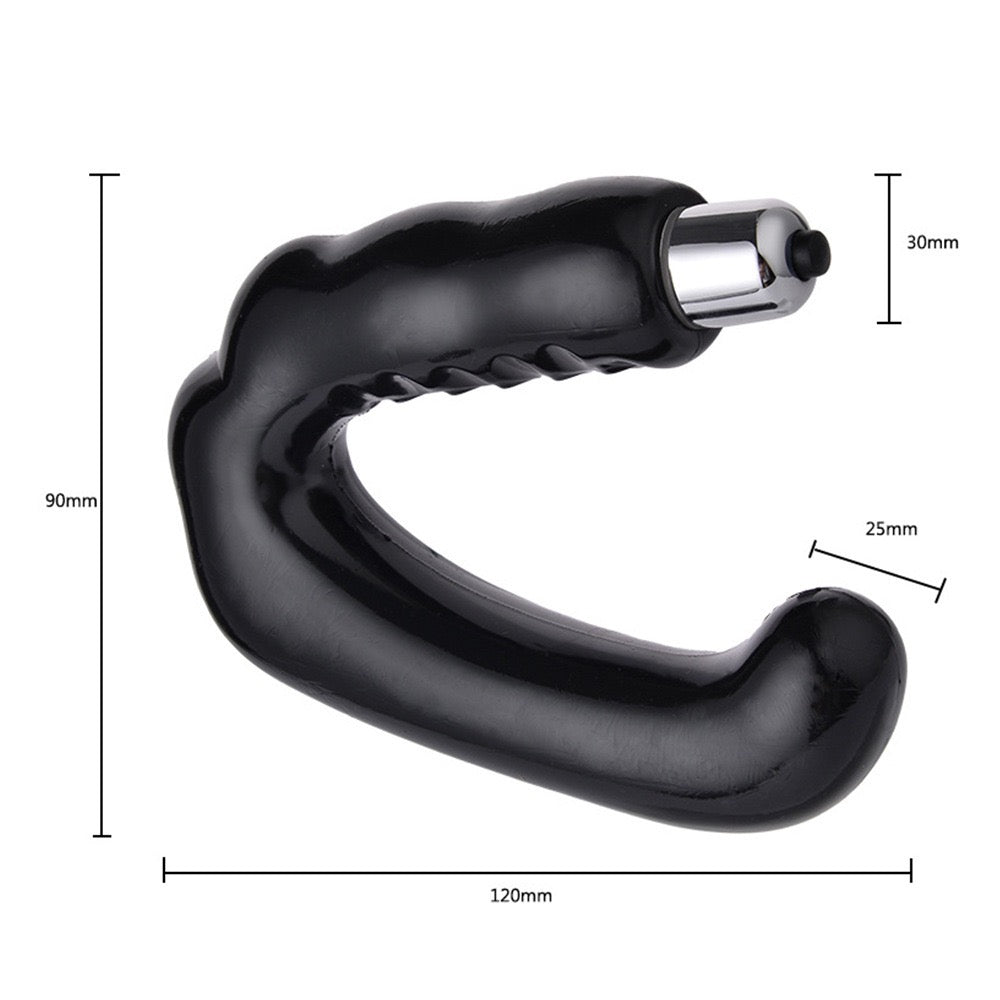 C-shaped G-spot Prostate Massager, Men's U-shaped Anal Vibrator for Orgasm and Masturbation, Electric Anal Plug for Sexual Pleasure