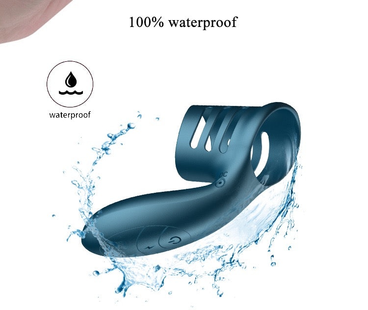 Vibrating Penis Ring, Rechargeable Vibrating Ring for Men, Delay Ring, Penis Sleeve, Couple's Shared Vibration