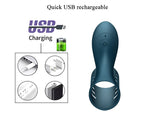 Vibrating Penis Ring, Rechargeable Vibrating Ring for Men, Delay Ring, Penis Sleeve, Couple's Shared Vibration