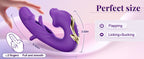 Women's 7-frequency suction and clitoral stimulation G-spot vibrator, a 3-in-1 device with mouth-like licking and vibrating functions.
