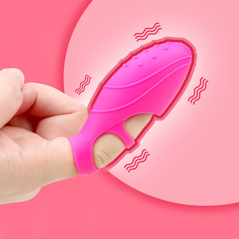 Finger Dancer, Finger Massager Vibrator, G-Spot Finger Sleeve, Foreplay Finger Sleeve, Erotic Vibrator, Vibrating Egg
