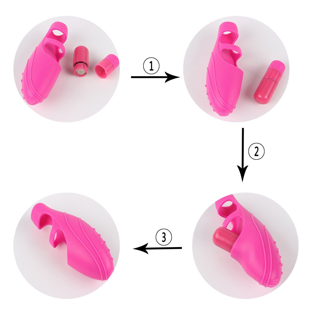 Finger Dancer, Finger Massager Vibrator, G-Spot Finger Sleeve, Foreplay Finger Sleeve, Erotic Vibrator, Vibrating Egg