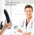 7-Frequency Vibrating Dual-Hole Rabbit Vibrator with Sliding Beads, Couple's Shared Delay Ejaculation Ring and Masturbation Toy