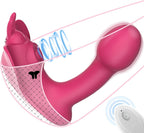 Suction Wearable Vibrator, Butterfly Wearable Vibrating Massager for Women, Silent and Discreet for Outdoor Use