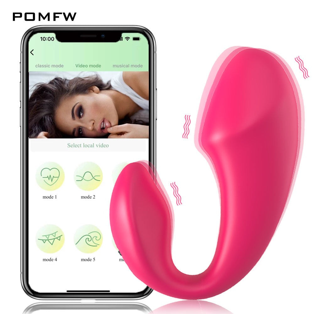 Rechargeable APP-Controlled Tadpole-Shaped Vibrator for Women