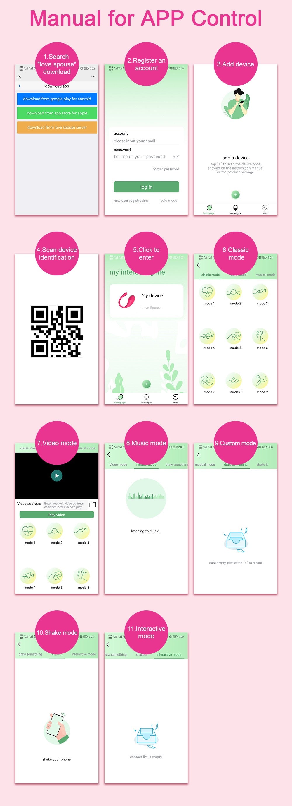 Rechargeable APP-Controlled Tadpole-Shaped Vibrator for Women