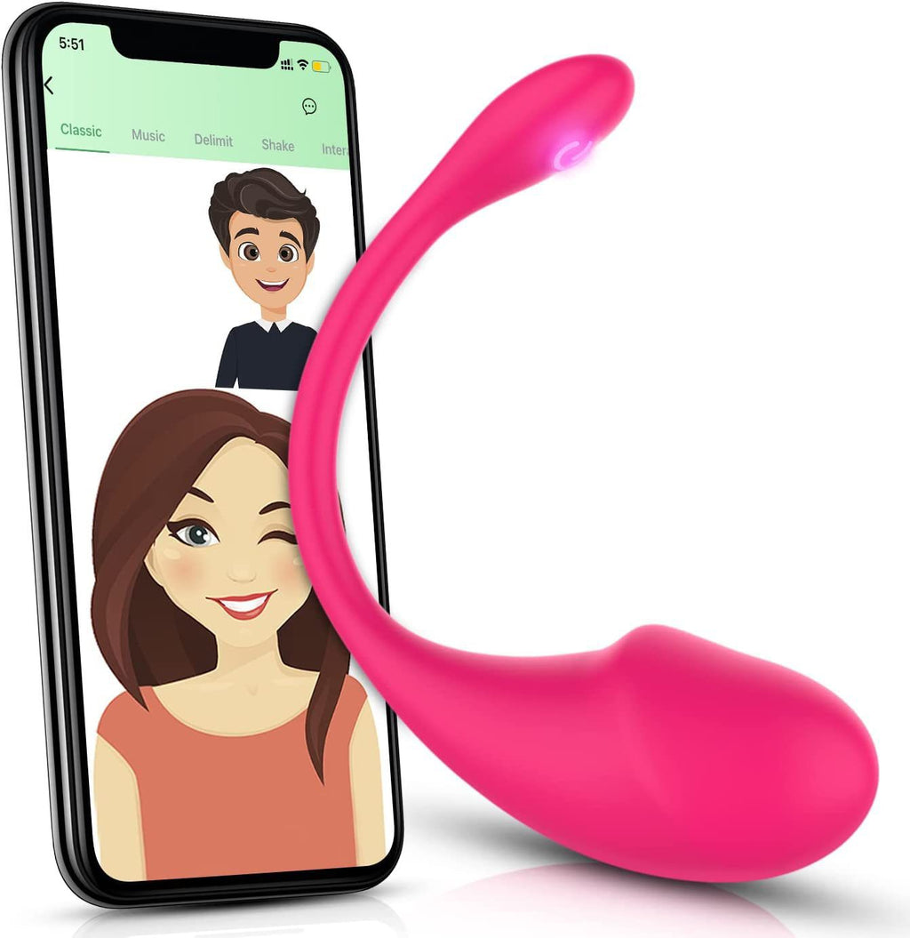 Rechargeable APP-Controlled Tadpole-Shaped Vibrator for Women