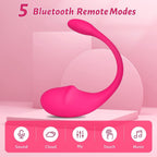 Rechargeable APP-Controlled Tadpole-Shaped Vibrator for Women