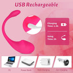 Rechargeable APP-Controlled Tadpole-Shaped Vibrator for Women