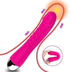 Realistic Silicone G-Spot Vibrator, 10 Frequencies, 5 Speeds, Battery-Powered, Female Masturbation Device