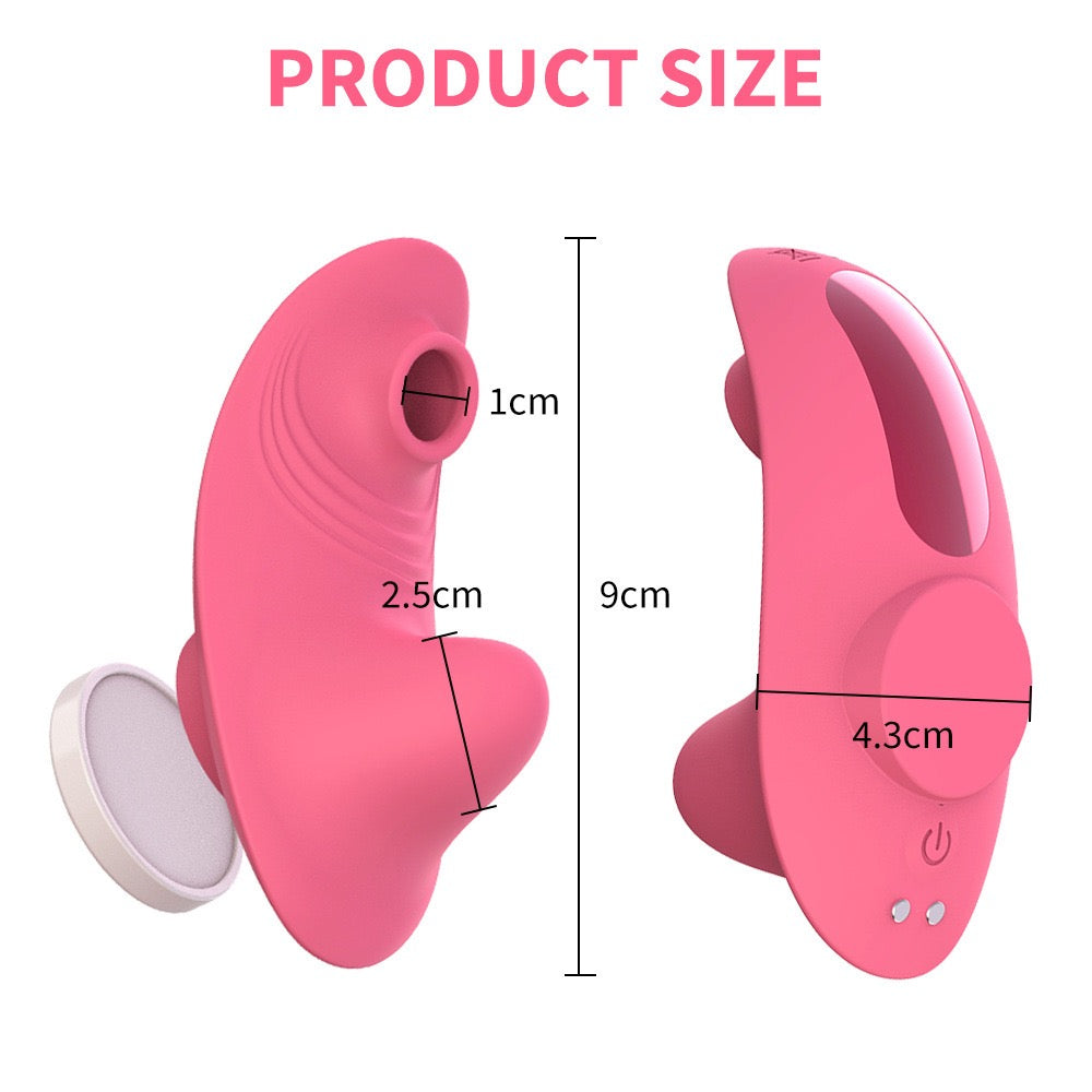 Wireless Remote Control Suction Vibrating Egg for Women, Magnetic Wearable Panty Vibrator