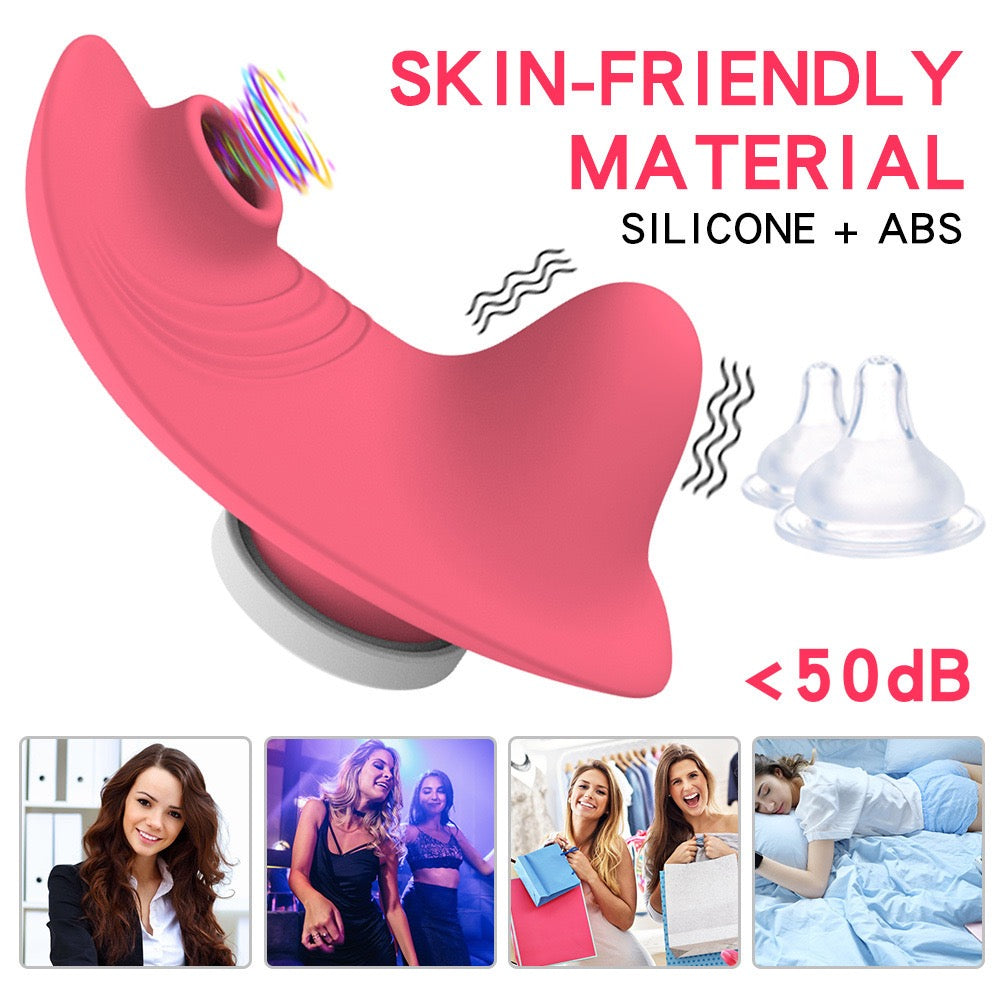 Wireless Remote Control Suction Vibrating Egg for Women, Magnetic Wearable Panty Vibrator