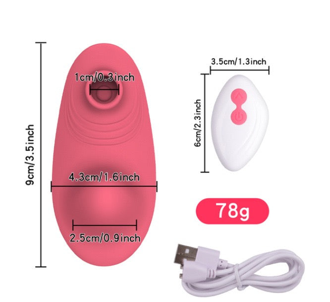 Wireless Remote Control Suction Vibrating Egg for Women, Magnetic Wearable Panty Vibrator