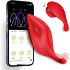 APP-Controlled Wearable Leaf-Shaped Dual Vibrator for Couples' Flirting and Clitoral/Nipple Stimulation