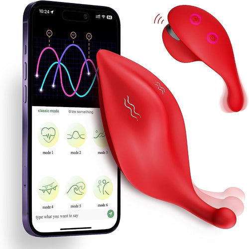 APP-Controlled Wearable Leaf-Shaped Dual Vibrator for Couples' Flirting and Clitoral/Nipple Stimulation