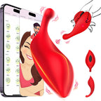 APP-Controlled Wearable Leaf-Shaped Dual Vibrator for Couples' Flirting and Clitoral/Nipple Stimulation