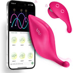 APP-Controlled Wearable Leaf-Shaped Dual Vibrator for Couples' Flirting and Clitoral/Nipple Stimulation