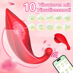 APP-Controlled Wearable Leaf-Shaped Dual Vibrator for Couples' Flirting and Clitoral/Nipple Stimulation