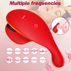 APP-Controlled Wearable Leaf-Shaped Dual Vibrator for Couples' Flirting and Clitoral/Nipple Stimulation