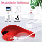 APP-Controlled Wearable Leaf-Shaped Dual Vibrator for Couples' Flirting and Clitoral/Nipple Stimulation