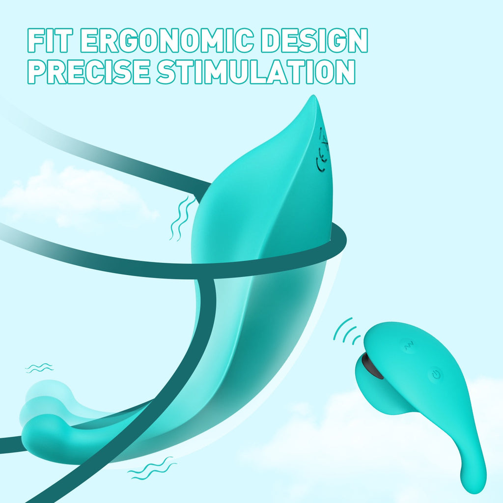 APP-Controlled Wearable Leaf-Shaped Dual Vibrator for Couples' Flirting and Clitoral/Nipple Stimulation