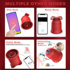 Christmas Bell Clitoral Suction Vibrator, Tongue-Licking Clitoral Stimulator, G-Spot Vibrator