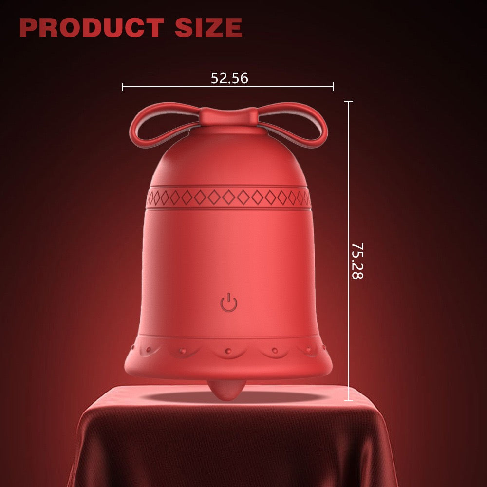 Christmas Bell Clitoral Suction Vibrator, Tongue-Licking Clitoral Stimulator, G-Spot Vibrator