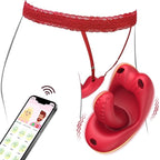 App-Controlled Remote Vibrating Clitoral Stimulator for Women - Powerful Vibrations and Swiveling Motion for G-Spot Self-Pleasure(Free underwear included.)