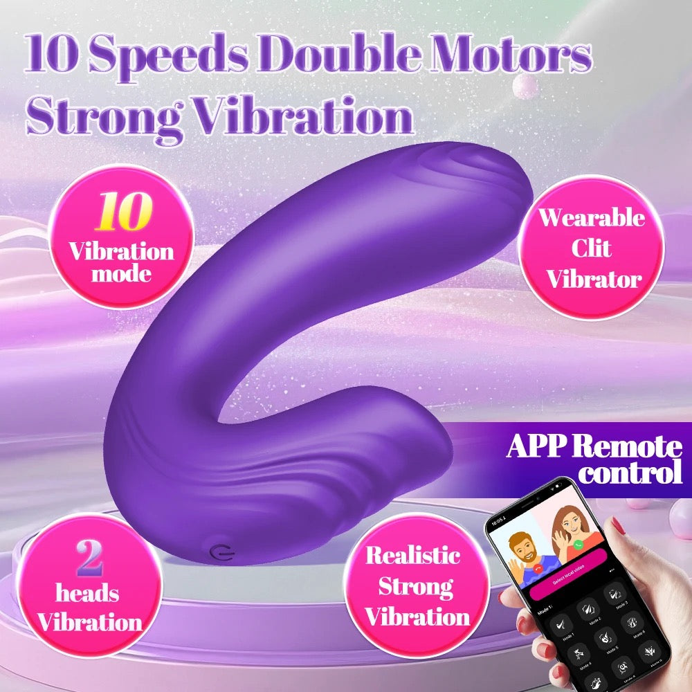 [APP Smart Control Dual Motor U-Shaped Wearable G-Spot Vibrator] Remote Flirting, Unlocking Cloud-Based Intimacy